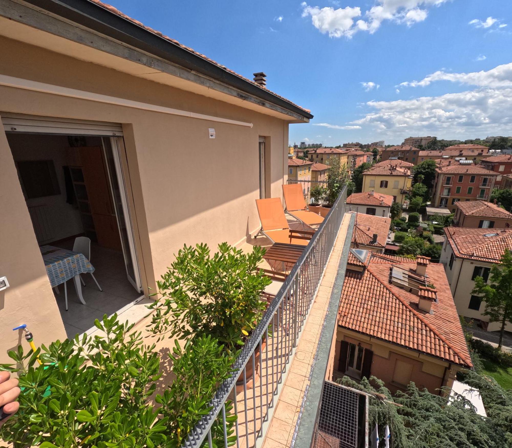 Bellavista Panoramic Terrace Con Terrazza Zona Sant Orsola Bologne